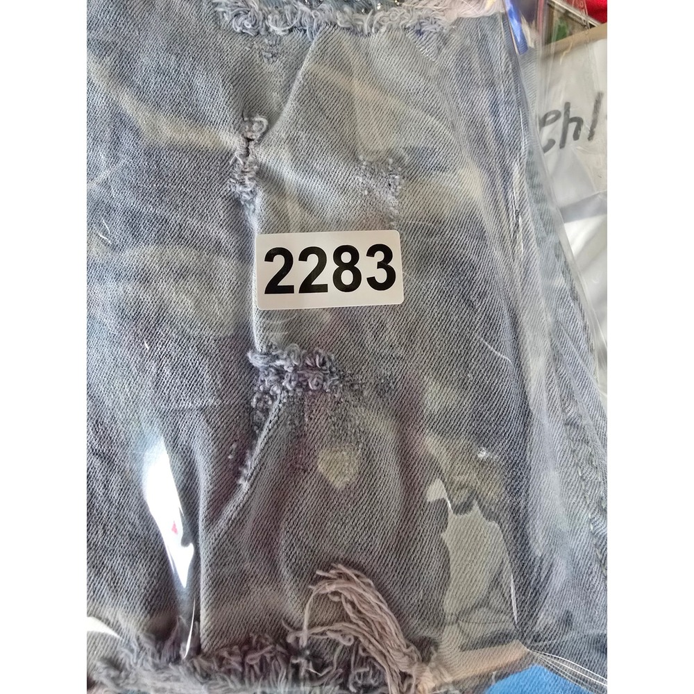 Evolution In Design Shuttle Distressed Rhinestone Blue Jeans Kids Size 20 - Picture 8 of 8
